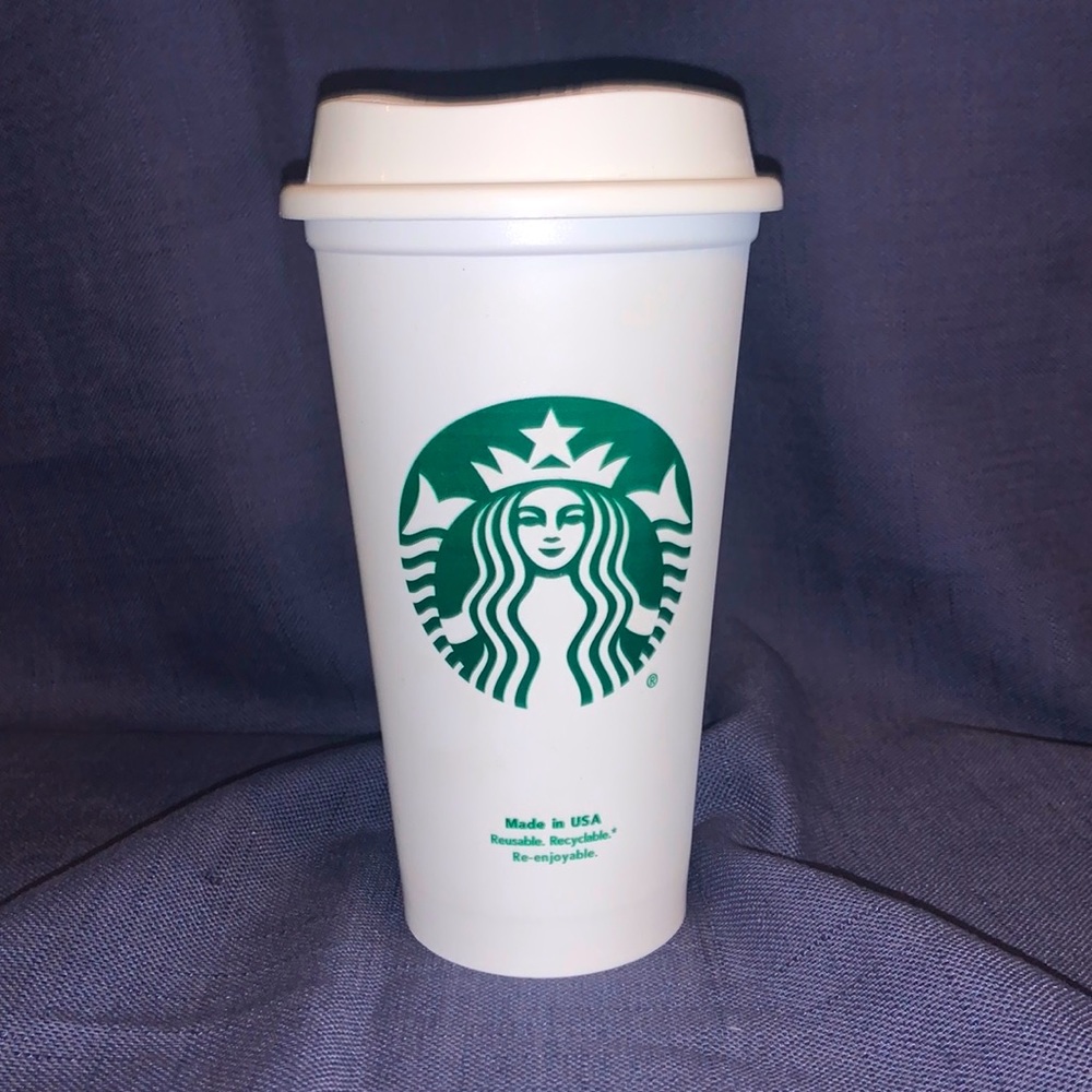 Starbucks 16 oz Reusable Plastic Coffee Cup